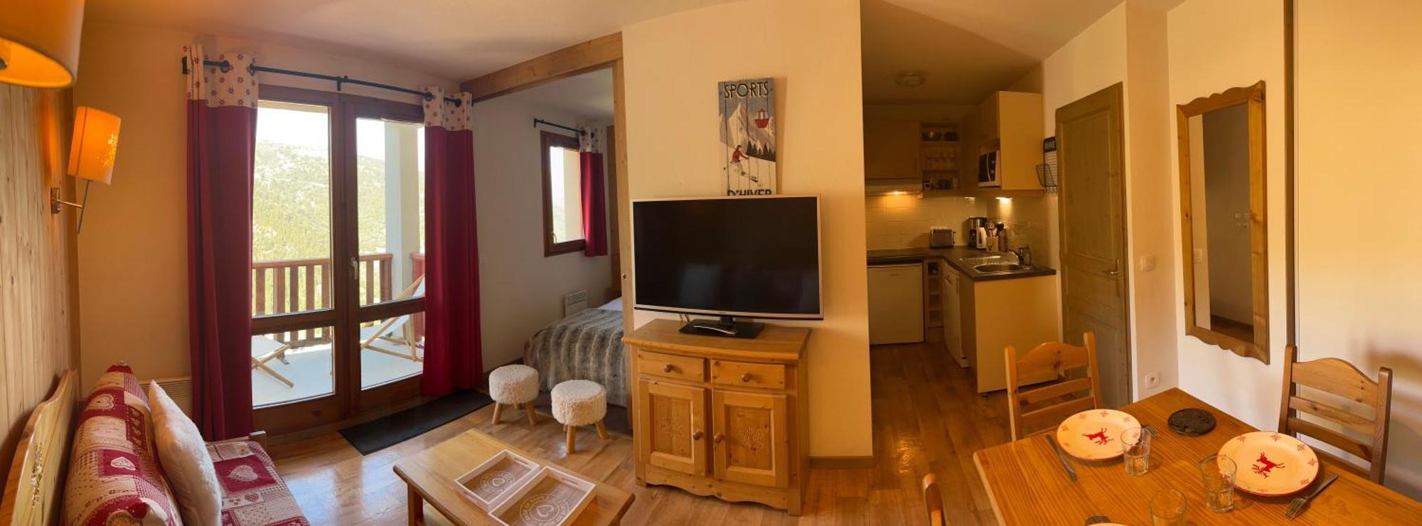 Cosy Montagne Apartment Valmeinier Ngoại thất bức ảnh